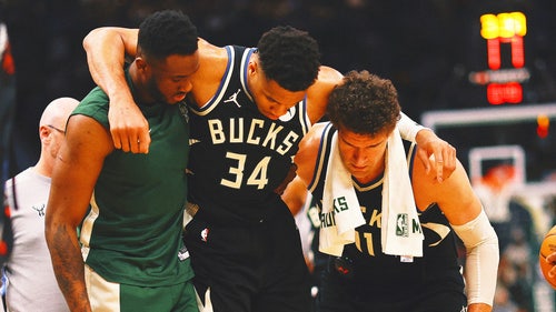 GIANNIS ANTETOKOUNMPO Trending Image: Giannis Antetokounmpo injury casts shadow over Bucks' first-round series with Pacers